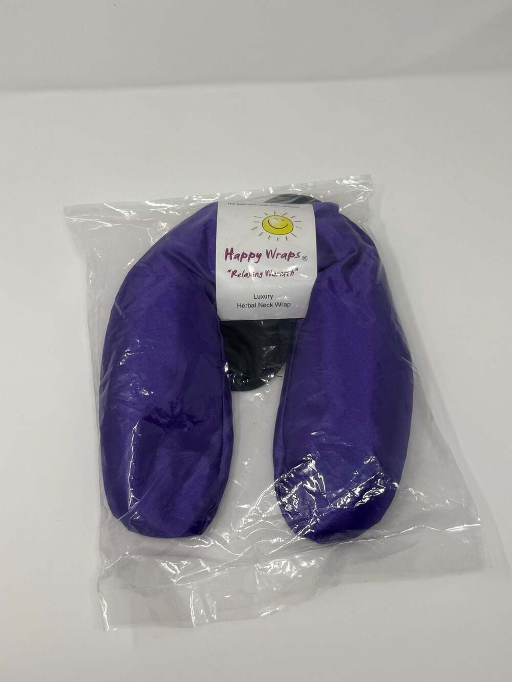Happy Wraps Luxury Herbal Neck Wrap with Sleep Mask - Purple